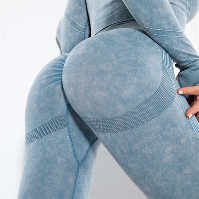 Washed Gym Scrunch Butt Leggings Seamless Big Booty Workout Gym Pants