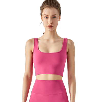 Hot Summer Square Neck Sports Bra Ladies Fitness Running Top Yoga Vest