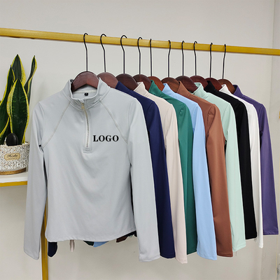 Purple Horse Riding Base Layer Women Equestrian Shirts Elastic Clothing