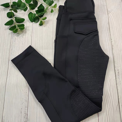 Full Seat Grip Winter Thick Warm Fleece Horse Riding Pants Equestrian Leggings