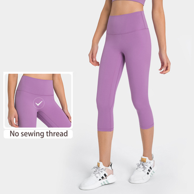 10 Colors High Waist Hip Lifting Pocket Yoga Sports Pants Nylon Nude Athletic Leggings