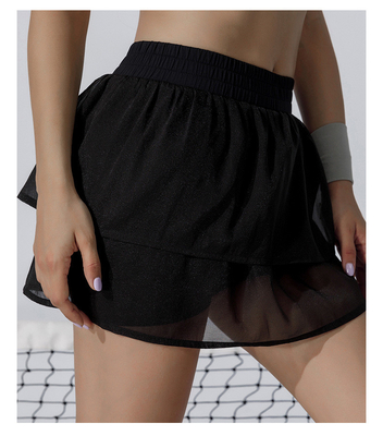 Custom Womens Golf Clothes Sling Sports Bra And Shorts Skirt Two - Piece High Elastic