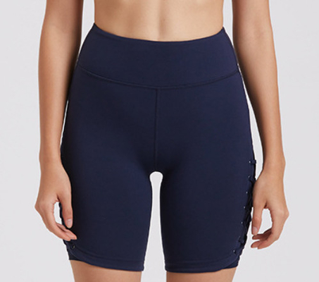 Polyester Yoga Set Clothes Y Shape Bra High Waist Shorts Two Piece Workout Gym Leggings