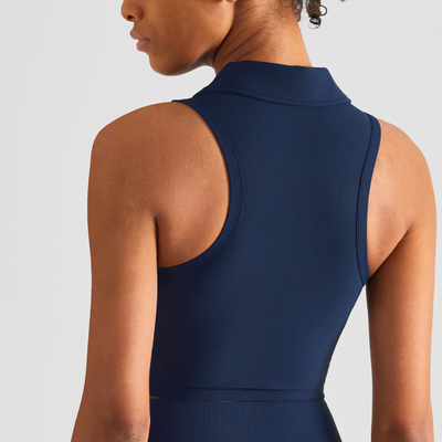 Front zipper fitness women's bra shock absorption sports vest