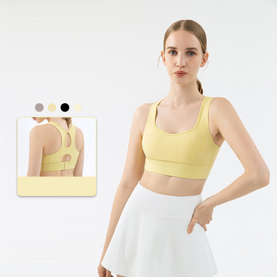 Nylon Water Drop Yoga Bra High-intensity Women Sports Underwear