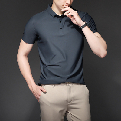 Summer Ice Silk Quick Dry Men's Sports Riding Polo Shirts Equestrian Tops
