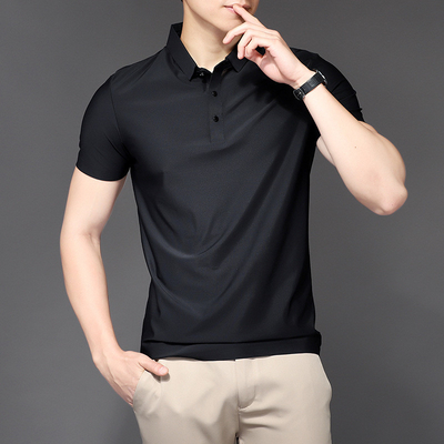 Summer Ice Silk Quick Dry Men's Sports Riding Polo Shirts Equestrian Tops