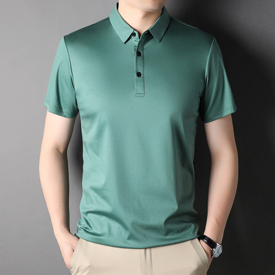 Business Men's Horse Riding Polo Shirt Tops Moisture Wicking Breathable