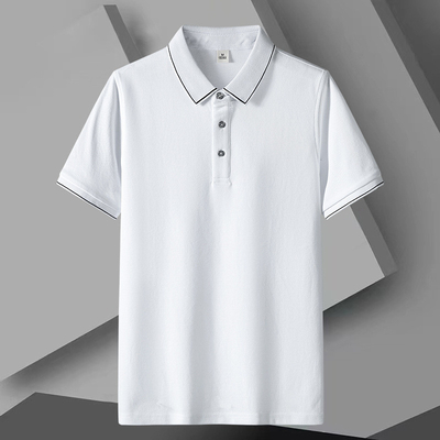 Thin Cool Men'S Short Sleeved T Shirt Lapel Polo Tops Horse Riding