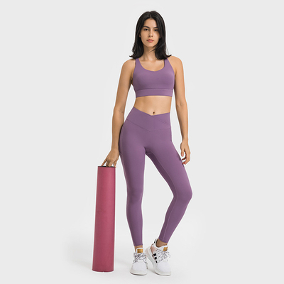 Multi Strand Cross Straps Sports Bra Womens High Elastic Yoga Bra