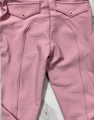 100cm - 175cm Pink Four Way Stretch Horse Riding Pants Leggings For Kids