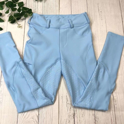 Light Blue XXS-XL Horse Riding Pants Silicone Women Equine Racing Breeches
