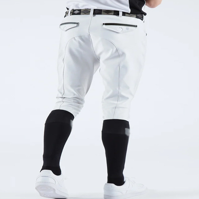 White Kids Horse Riding Pants Leggiings Knee Silicone Breeches