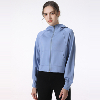 Light Running Zipper Long Sleeve Sports Jackets Ladies Workout Sweater 2XL