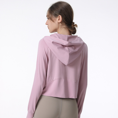 Light Running Zipper Long Sleeve Sports Jackets Ladies Workout Sweater 2XL