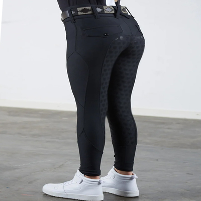Little Grils Horse Riding Breeches Full Seat Silocne Equestrian Pants With Side Pocket