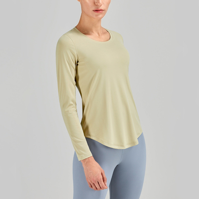 Round Collar Summer Horse Riding Tops For Female Equestrian Long Sleeve T Shirt