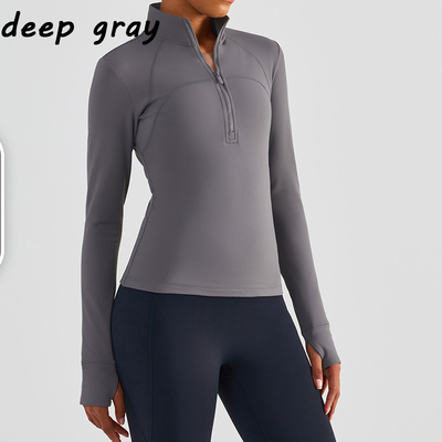Winter Plush Horse Riding Base Layer Half Zipper Warm Equestrian Top