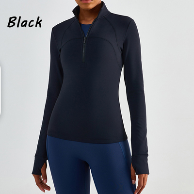 Winter Plush Horse Riding Base Layer Half Zipper Warm Equestrian Top