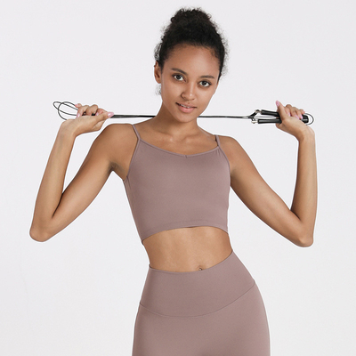 Nylon Sexy Sports Underwear Women Gather To Yoga Quick Drying Strap Bra