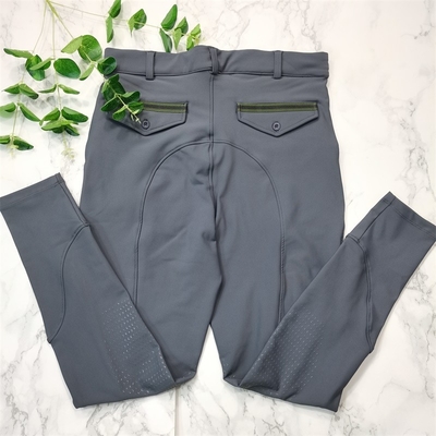 Knee Silicone Horse Riding Tights For Men Quick Dry Technical Fabrics Equestrian Pants
