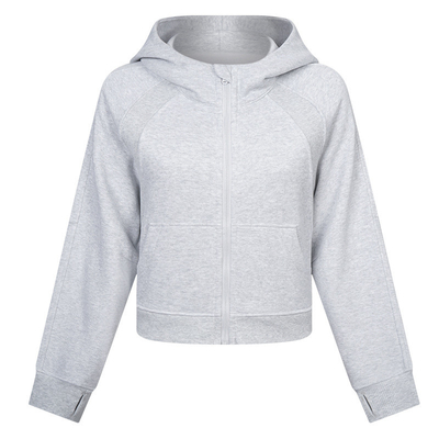Winter Women's Casual Zip Up Hoodie Jacket Long Sleeve Hooded Sweatshirt With Pockets