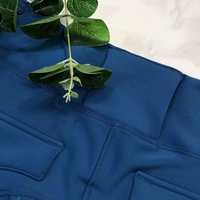 Breathable Horse Riding Pants With Pocket Blue Equestrian Brushed