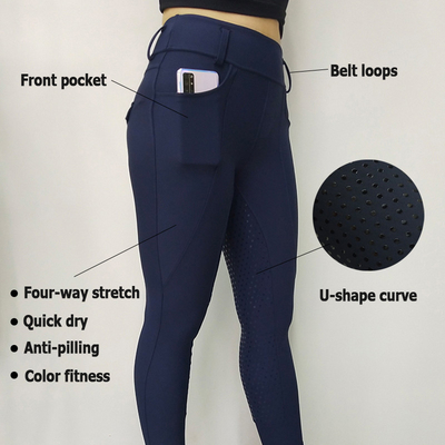 XL Equestrian Breeches With 2 Pockets Women 5 Colors Horse Riding Leggings