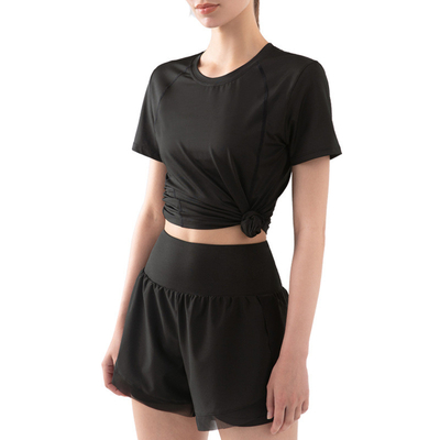 Mesh Breathable Horse Riding Tops Women Eqestrian Sport Short Sleeve Base Layer