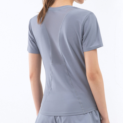 Mesh Breathable Horse Riding Tops Women Eqestrian Sport Short Sleeve Base Layer