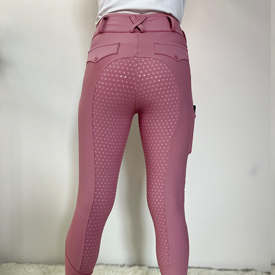Breathable XXS Pink Horse Riding Pants Equestrian Ladies Breeches