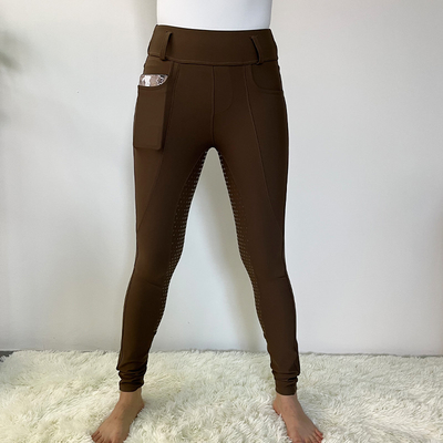 Brown Top Fashion Horse Riding Trousers Women Equestrian Breeches