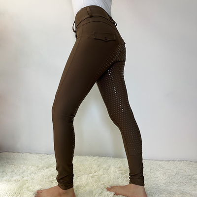 Brown Top Fashion Horse Riding Trousers Women Equestrian Breeches