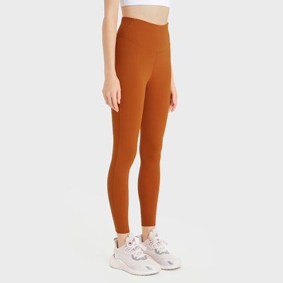 Solid Color High Elasticity Pocket Yoga Pants Naked Feeling Sports Leggings