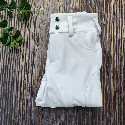 XS 280gsm Elastic Silicone Horse Legging Women Button Riding Breeches
