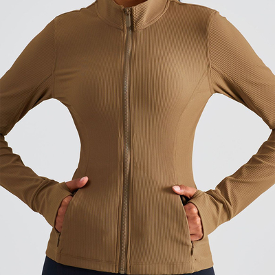 Four Way Stretch Women Zipper Horse Riding Tops Jacket Standing Collar