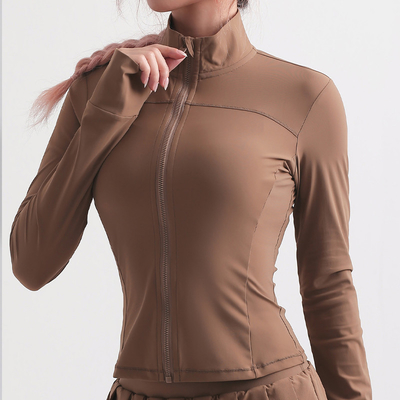 Quick Dry Long Sleeve Horse Riding Jacket Pockets Full Zipper S XL Size