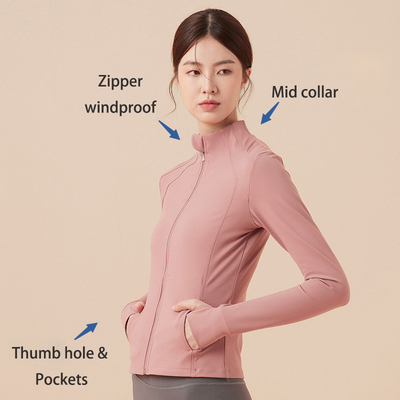 Elegant Fashion Women 2 Pockets Horse Riding Jackets With Thumb Hole