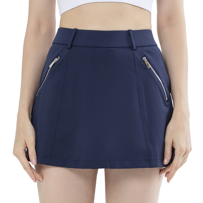 Women Golf Tennis Skirt High Stretch Athletic Skorts Skirts With Zip Pockets