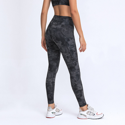 Size 4 - 12 Sweat Wicking Yoga Pants Stitching Pocket Stretchable Double Sided Sanded