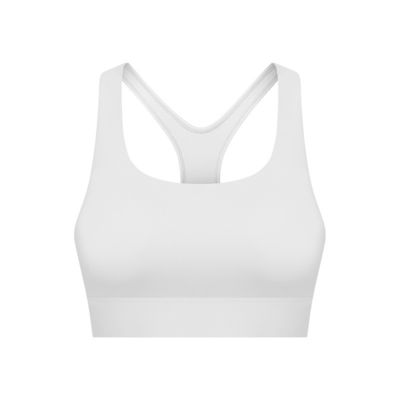 Three Row Buckle Womens Sports Bra Back Hollow Shockproof