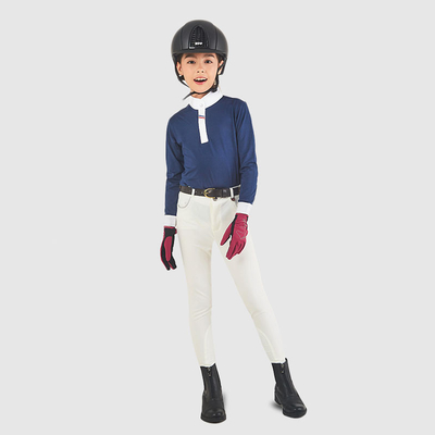 Anti Pilling Horse Riding Breeches Knee Seat Kids Childrens Riding Leggings