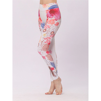 OEM Custom Push Up Patterned Yoga Pants Fitness Colorful High Wasited
