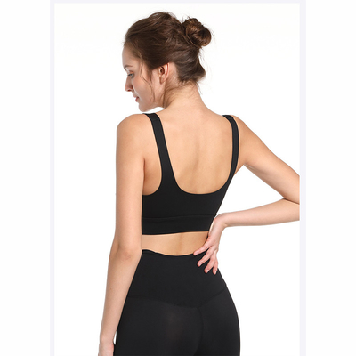Full Cup Plus Size Moisture Wicking Sports Bra Soft U Neck For Fat Women