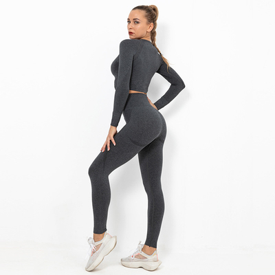 14 Colors Seamless Yoga Set Clothes High Elastic Sweat Wicking Hip Lift Sports Suit