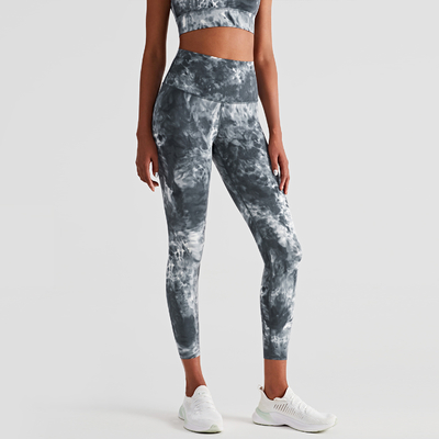 Naked Feeling Patterned Yoga Pants Peach Hip Tie Dye Workout Leggings