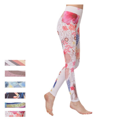 Ladies Patterned Yoga Pants Breathable Quick Drying Women's Slim Fit Sweatpants