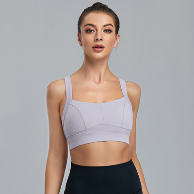 Womens Cross Strappy Plus Size Sports Bra Running High Elastic Active Stretch