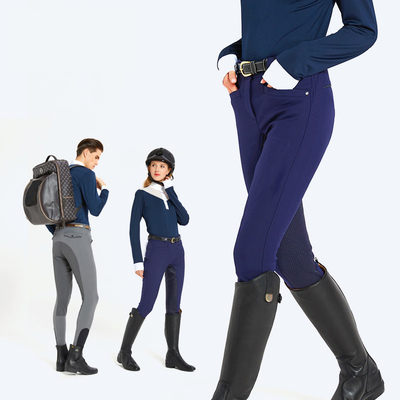 5 Colors Full Seat Silicone Breeches Moisture Wicking Breathable Riding Pants