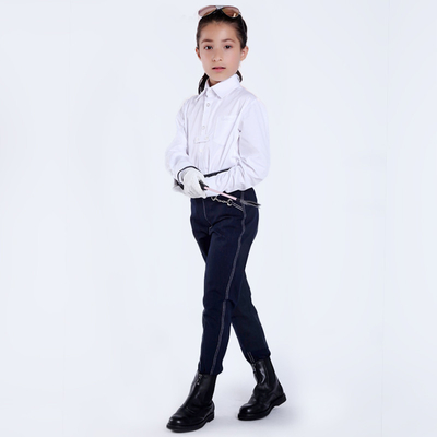 Kids Horse Riding Breeches Breathable Cotton Childrens Horse Riding Pants